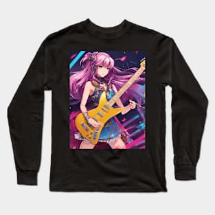 Hit Potential Guitar Waifu Long Sleeve T-Shirt